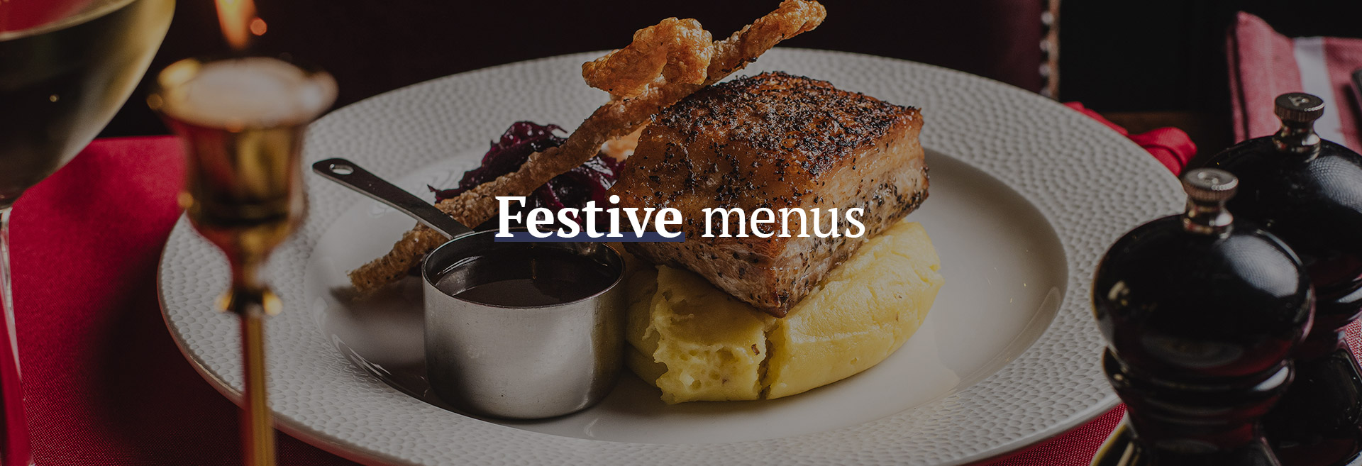 Christmas menu at The Drummond