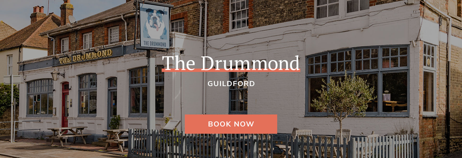 Enjoy a meal at your local pub at The Drummond in Guildford